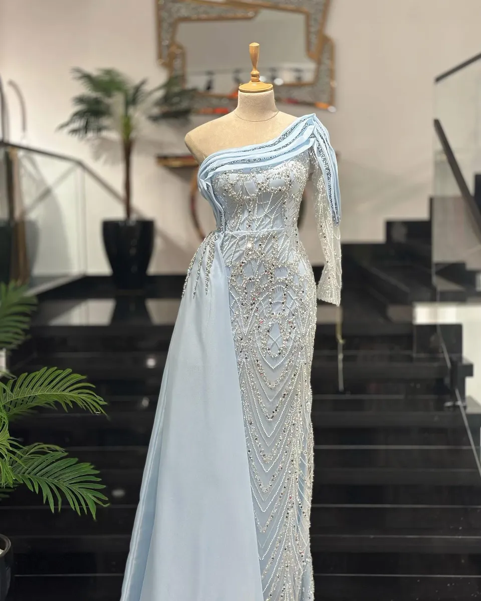 Custom Made — فستان سماوي مقاس M,L