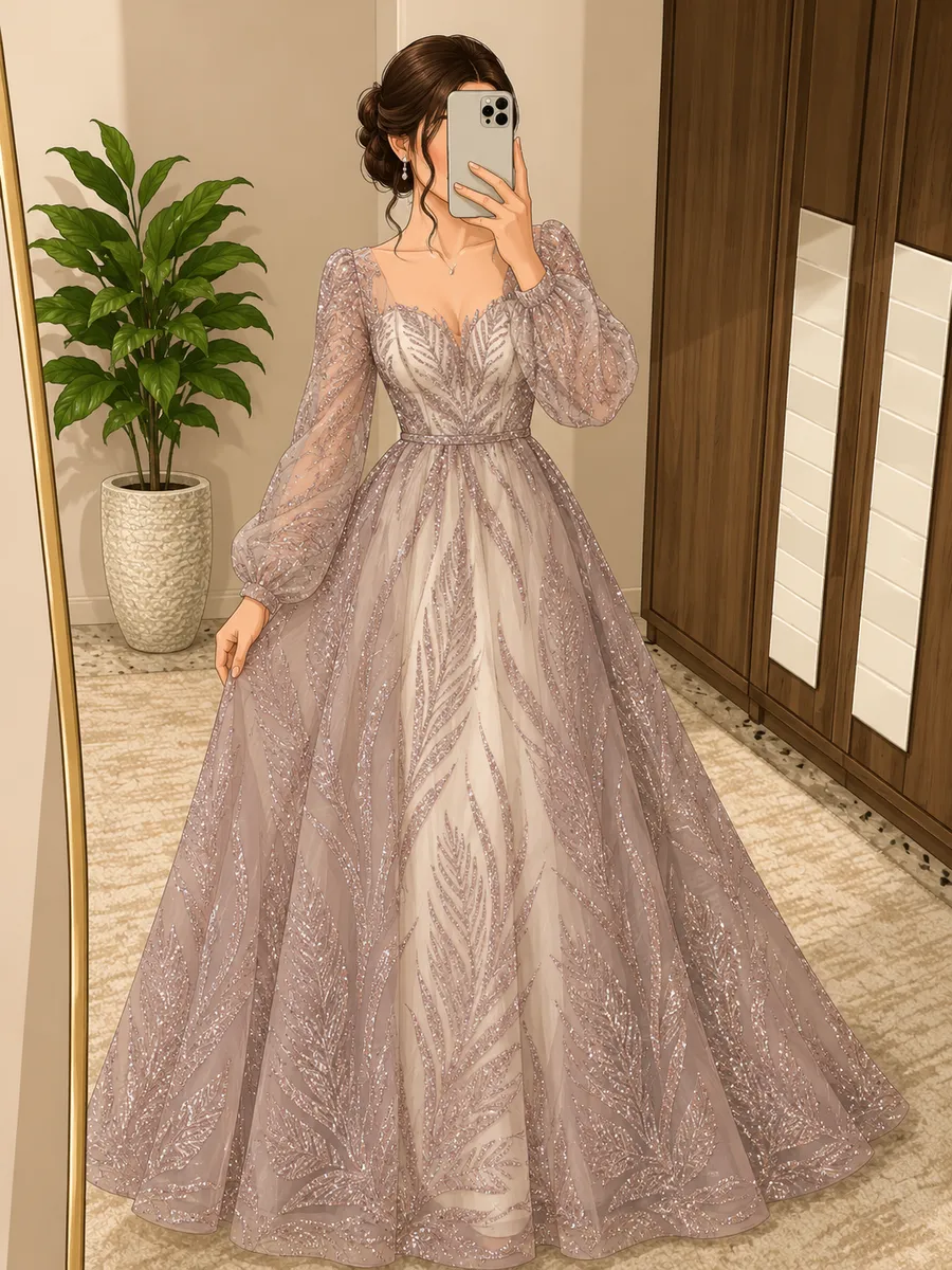 Custom Made — فستان لون بيبي روز مقاس 42 يمشي بيان ويمشي حفله