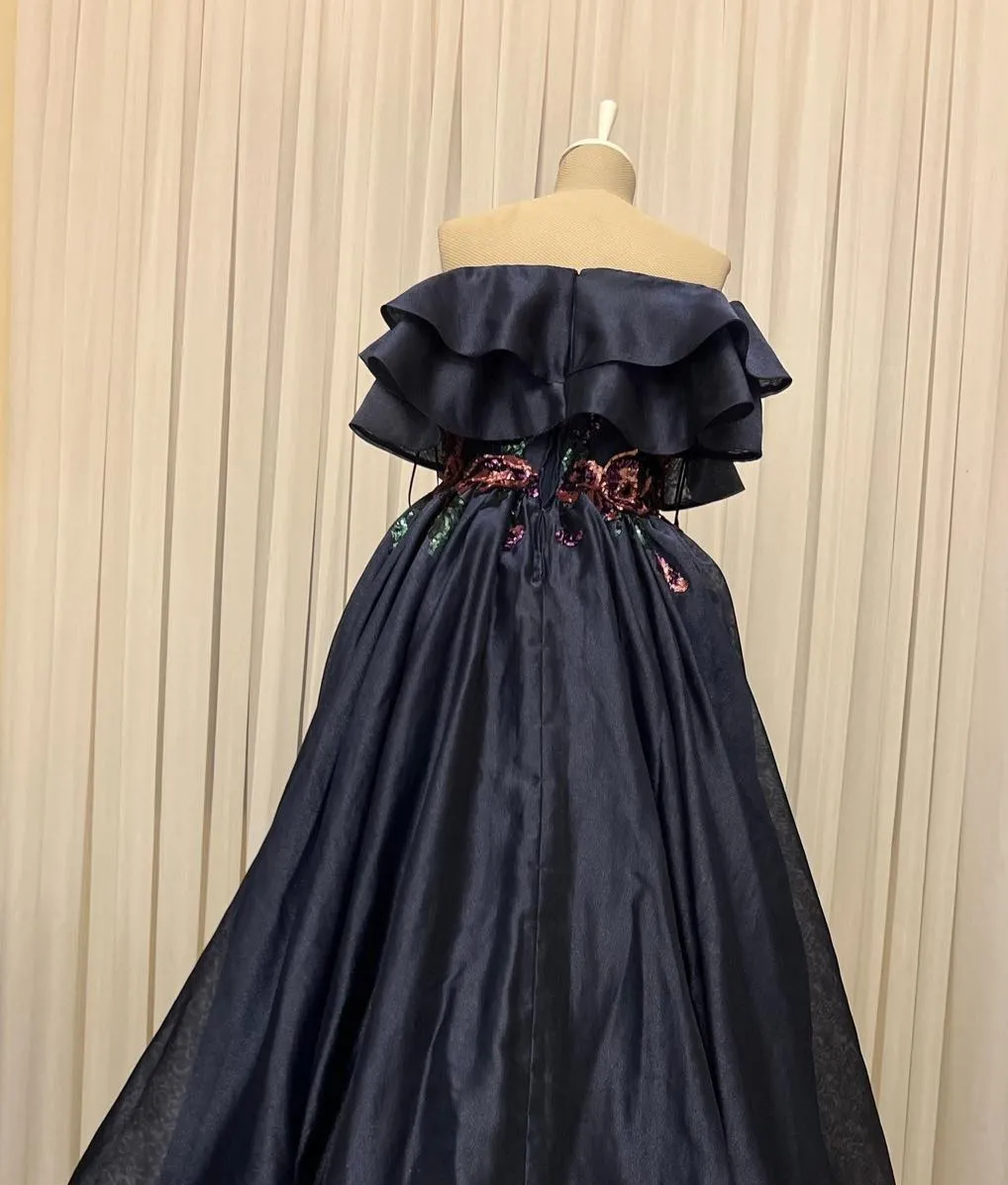 Custom Made — فستان سهرة ازرق كحلي